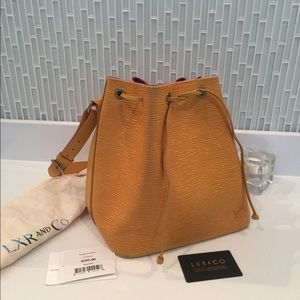 Authentic Louis Vuitton Petit Noe Drawstring bag
